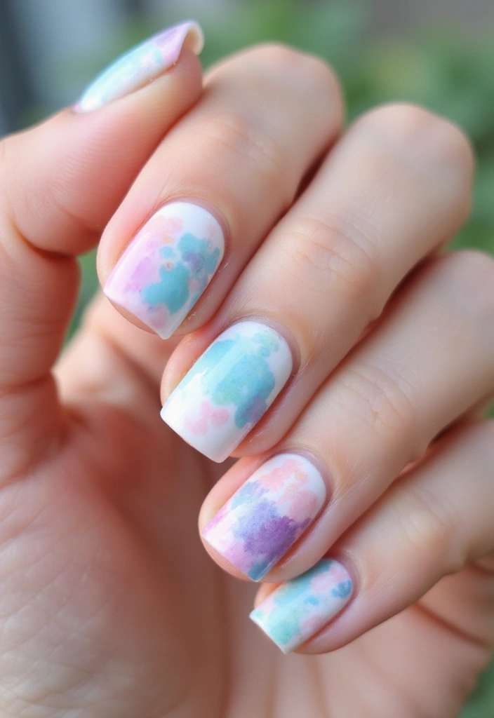 20 Stunning Summer Nails 2025 That Will Have Everyone Asking 'Where Did You Get That?' - 14. Watercolor Wonders
