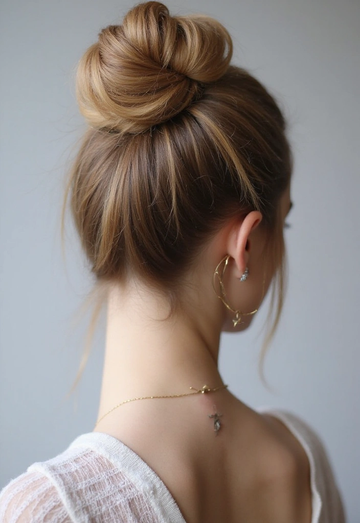 15 Glamorous Updo Hairstyles for Any Occasion (Wait Until You See #8!) - 11. Knot Bun