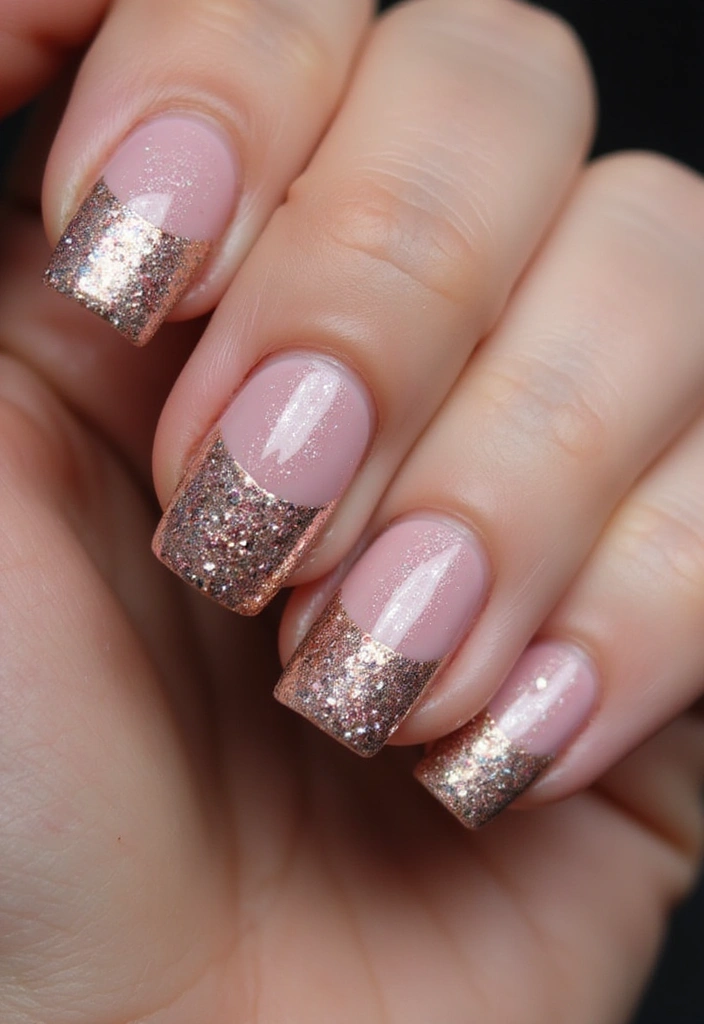 25 Stunning Summer Nails That'll Make Your Vacation Photos Pop! - 25. Dazzling Glitter Tips