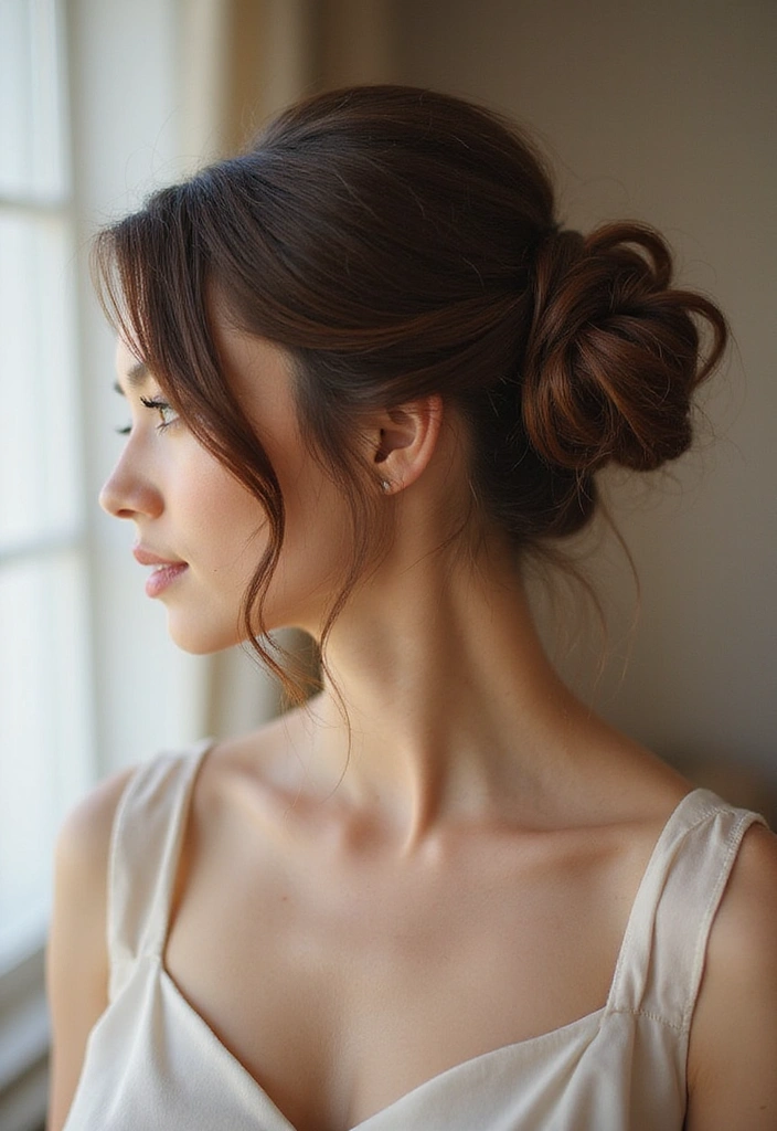 15 Glamorous Updo Hairstyles for Any Occasion (Wait Until You See #8!) - 7. Side Swept Updo