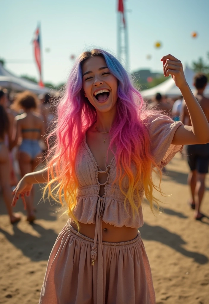 20 Cool Summer Hairstyles That Will Keep You Looking Fresh (You Need to Try #11!) - 7. Colorful Hair Extensions